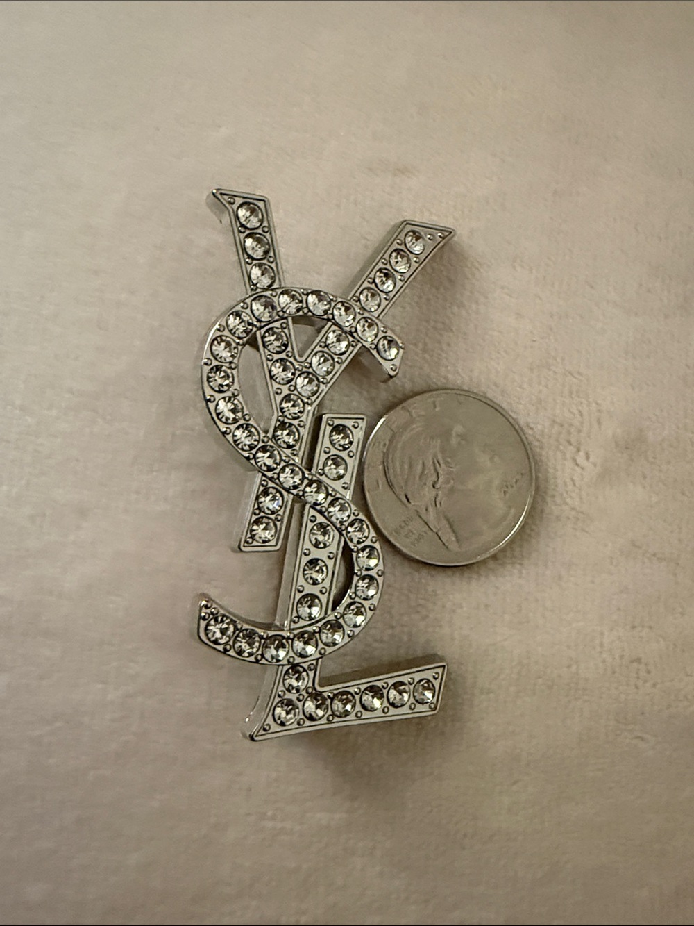 Women’s Brooches Silver with rhinestones - Picture 2 of 6